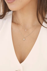 Layered Starburst Crystal Necklace