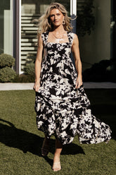 Aita Maxi Dress | Black + Ivory Floral - Baltic Born