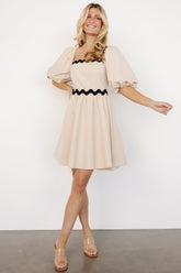 Cecelia Short Dress | Sand - Baltic Born