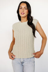 Dava Ribbed Top | Sage - Baltic Born