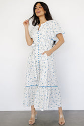 Janie Midi Dress | Ivory Multi Floral - Baltic Born