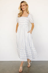 Martine Puff Sleeve Dress | Ivory Multi Floral - Baltic Born