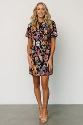 Patricia Sequin Short Dress | Black - Baltic Born