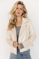 Marisa Faux Suede Jacket | Ivory