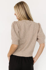 Keira Sweater Top | Latte