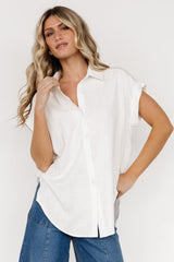 Clarke Button Up Top | Off White