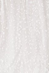 Fabric Swatch - Marseille Embossed | White