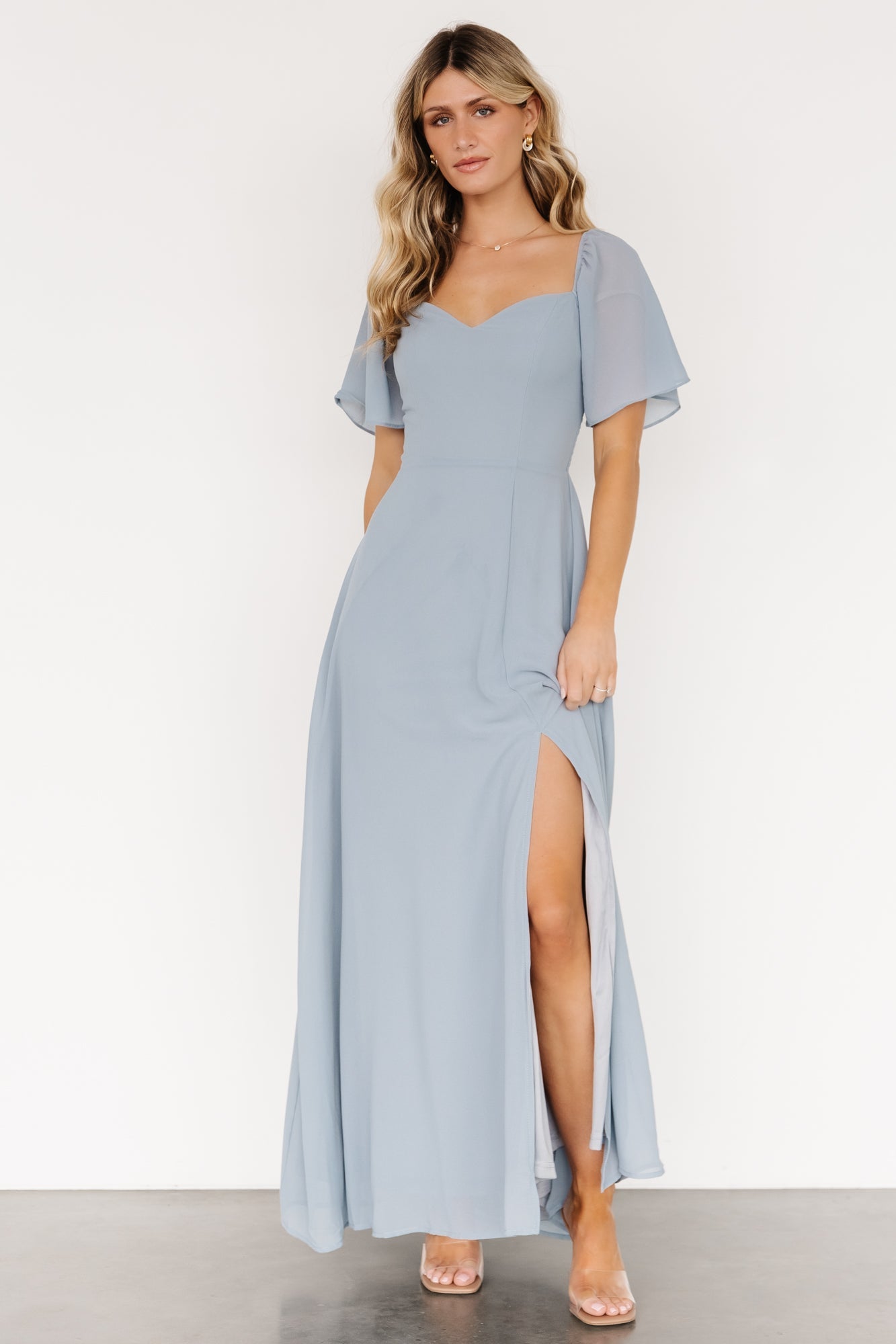 Sierra Sweetheart Maxi Dress | Light Blue