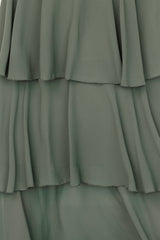 Fabric Swatch - Montaigne Chiffon | Dark Sage