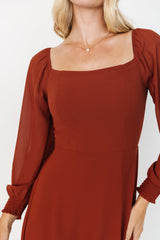 Giselle Maxi Dress | Rust