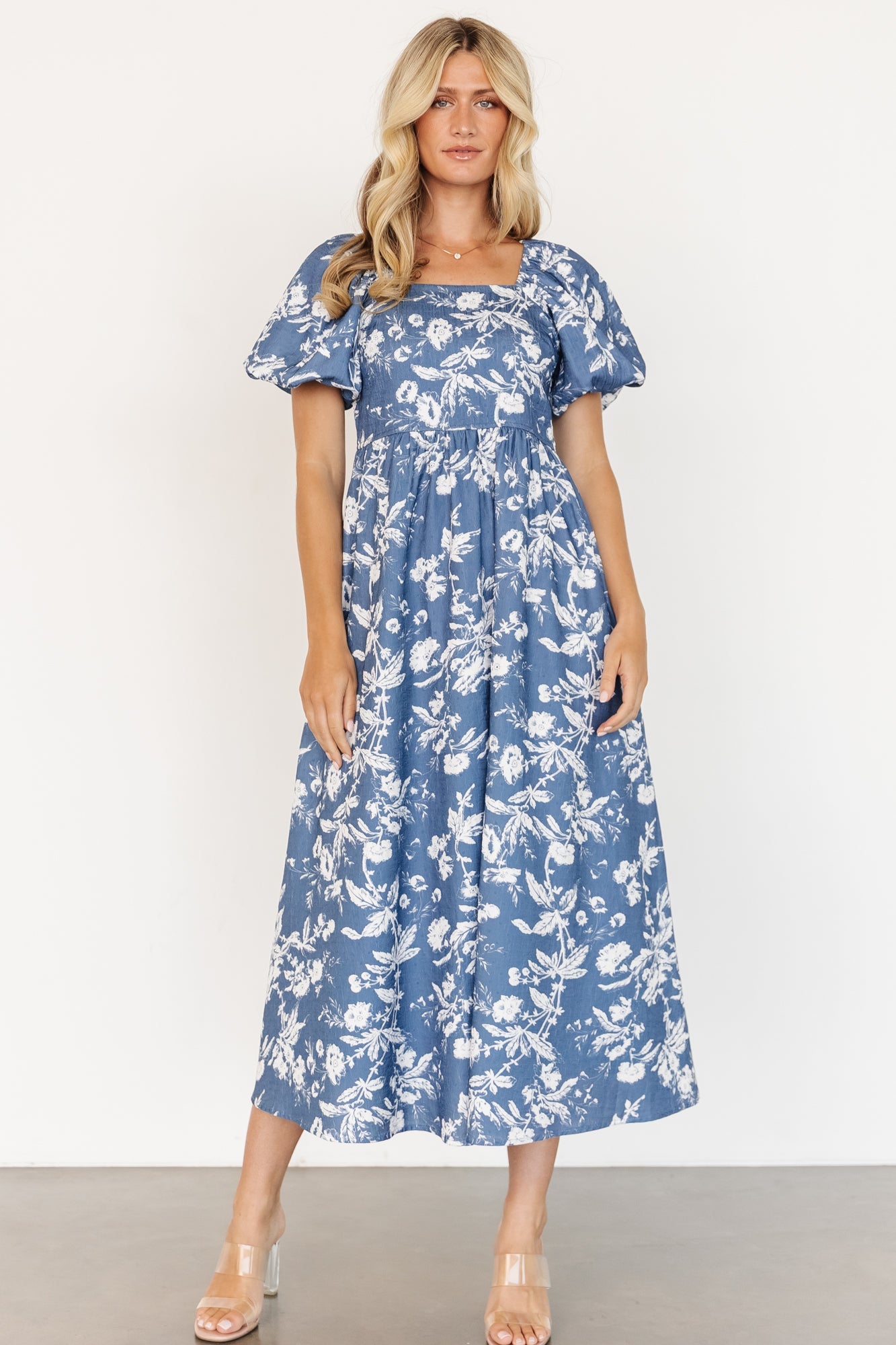 Graceland Maxi Dress | Slate + White Floral