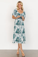 Cadence Midi Dress | Jade Floral