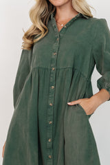 Sari Babydoll Dress | Green