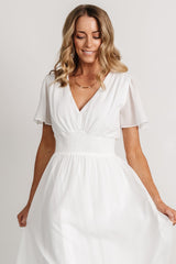 Fabric Swatch - Birdie Chiffon | White