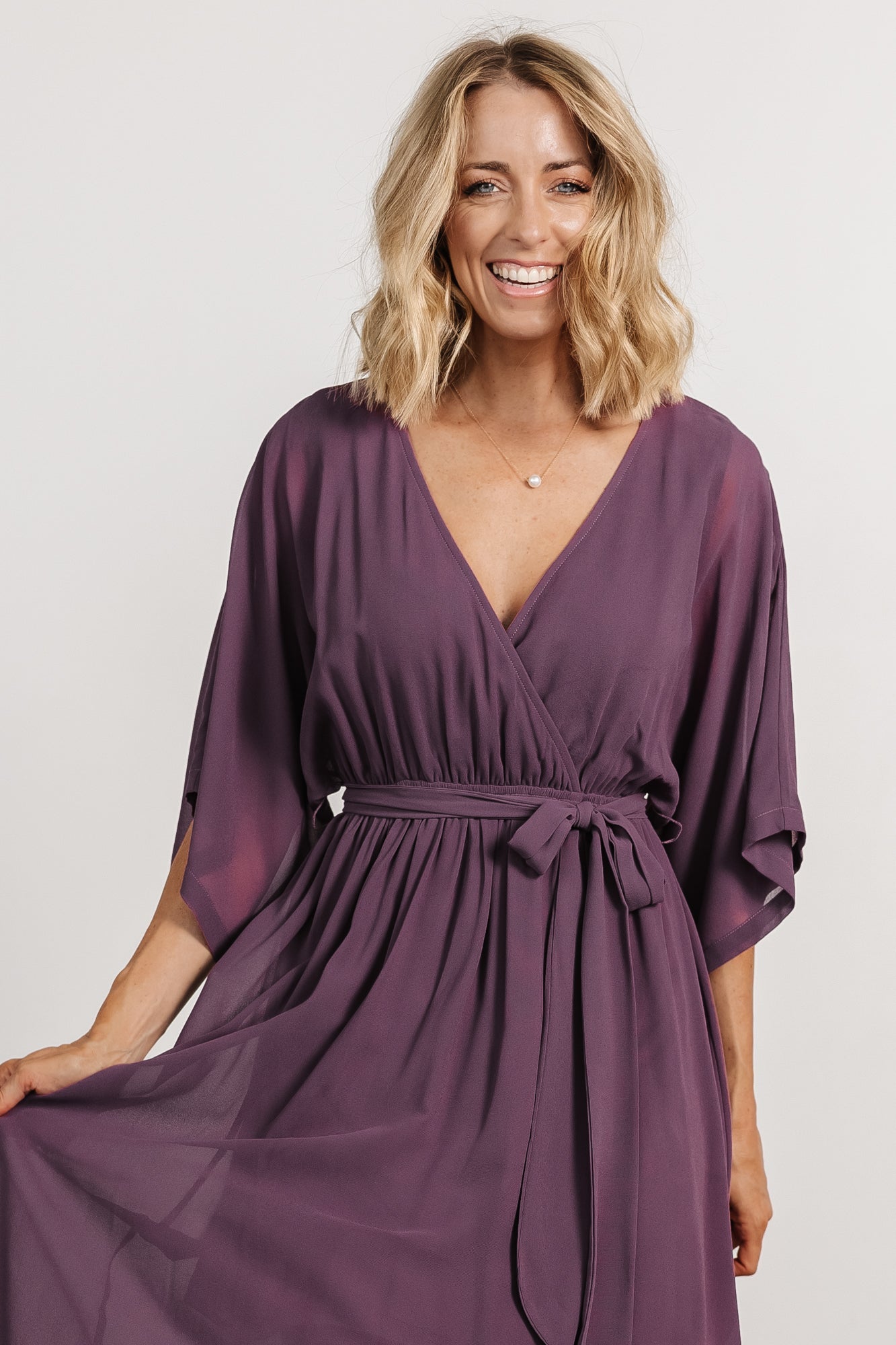 Fabric Swatch - Kia Chiffon | Vintage Plum