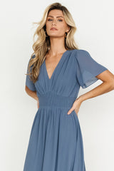 Fabric Swatch - Birdie Chiffon | Whisper Blue