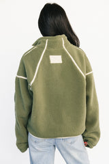 Holly Half Zip Pullover | Dark Sage