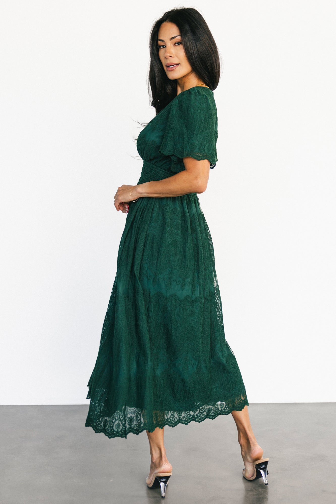 Milena Midi Dress | Green