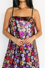 Malia Sequin Mini Dress | Black Multi