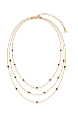 Crystal Dot Layered Necklace