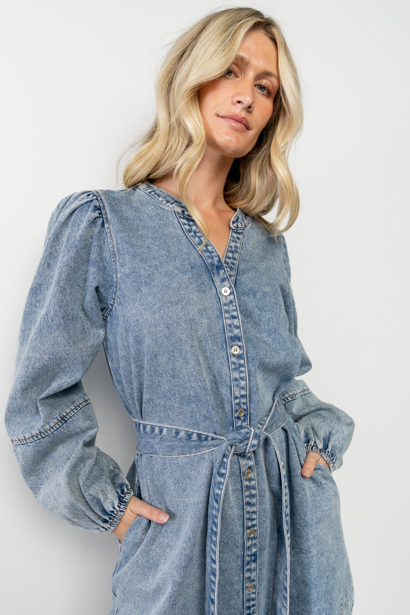 Tora Denim Dress | Light Wash