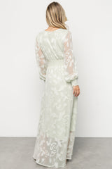 Daniella High Low Maxi Dress | Light Sage
