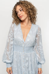 Daniella High Low Maxi Dress | Light Blue