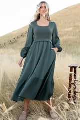 Alva Sweater Dress | Dusty Green
