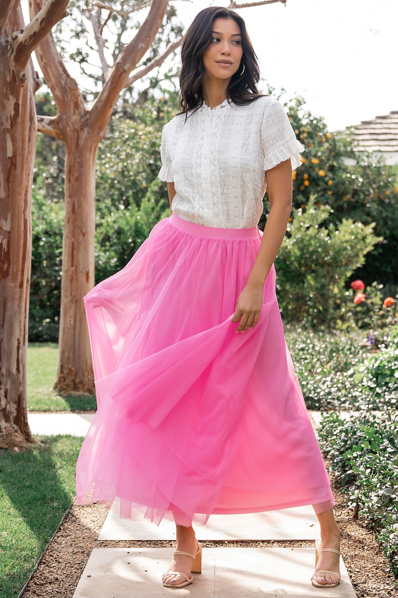 Zara Lace Top | White