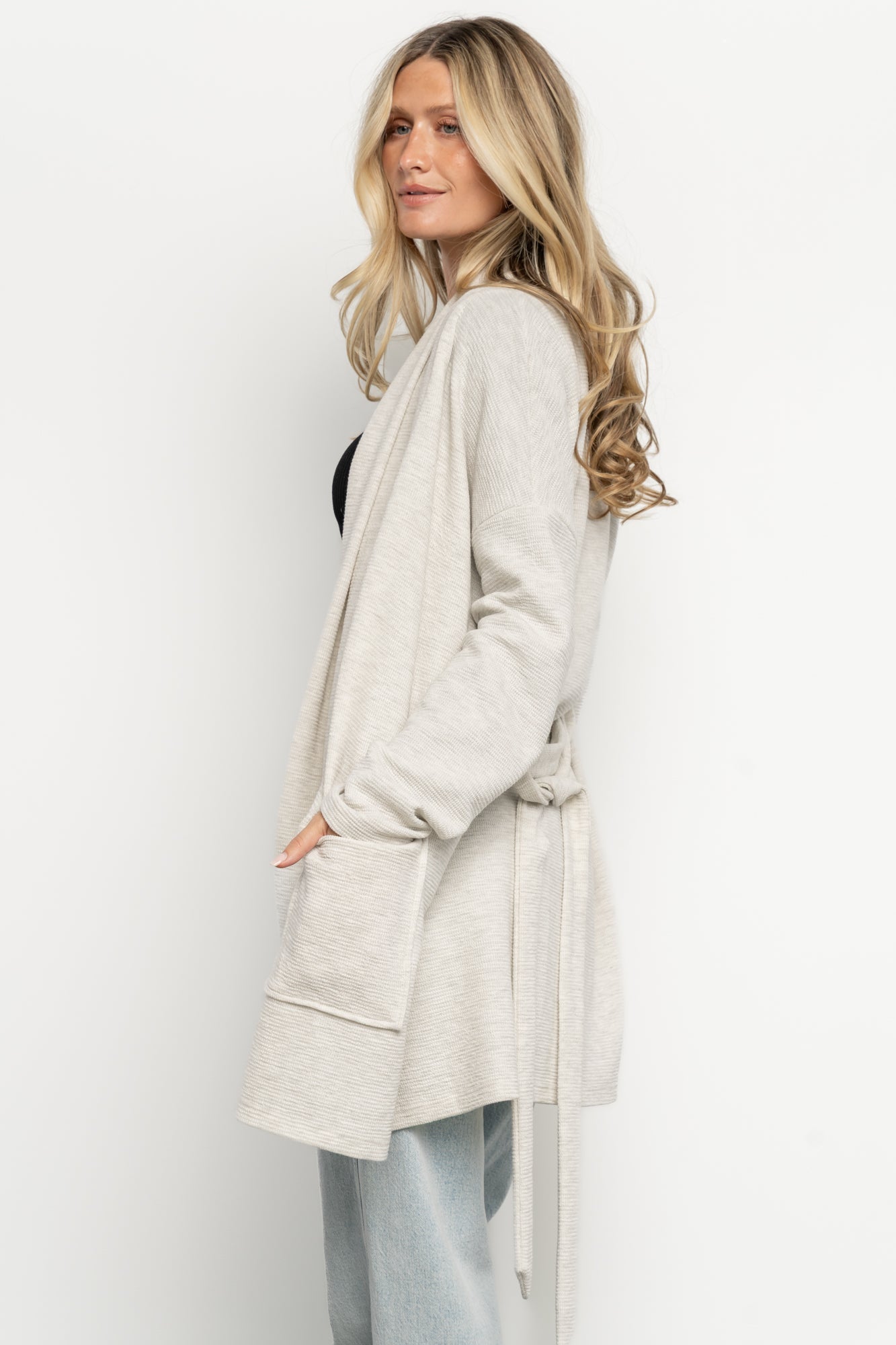 Clairemont Cardigan | Light Gray