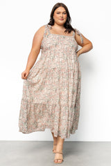 Lelisa Shoulder Tie Dress | Cream Floral