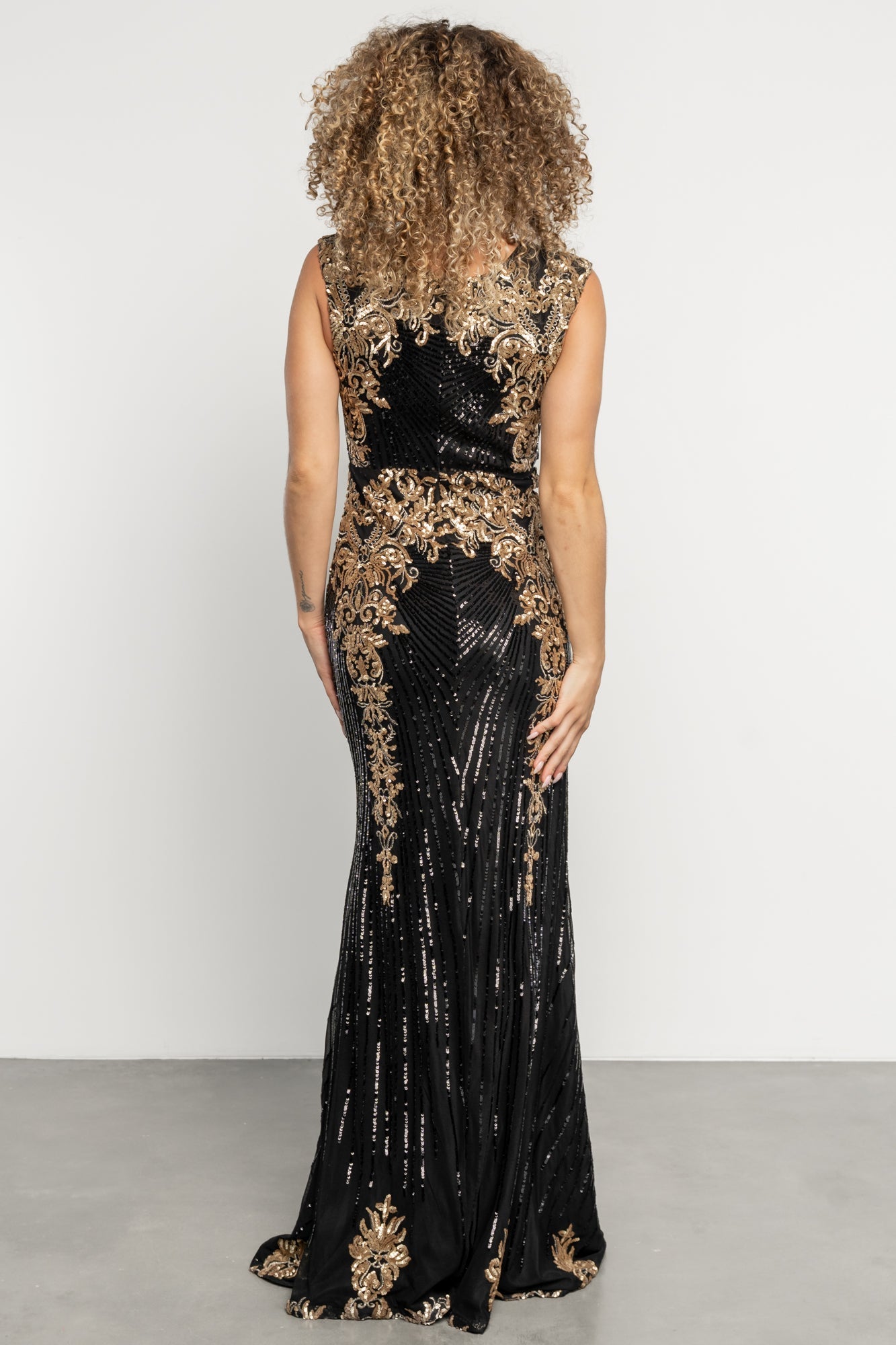 Azura Gown | Black + Gold