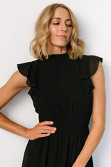 Fabric Swatch - Kearny Chiffon | Black