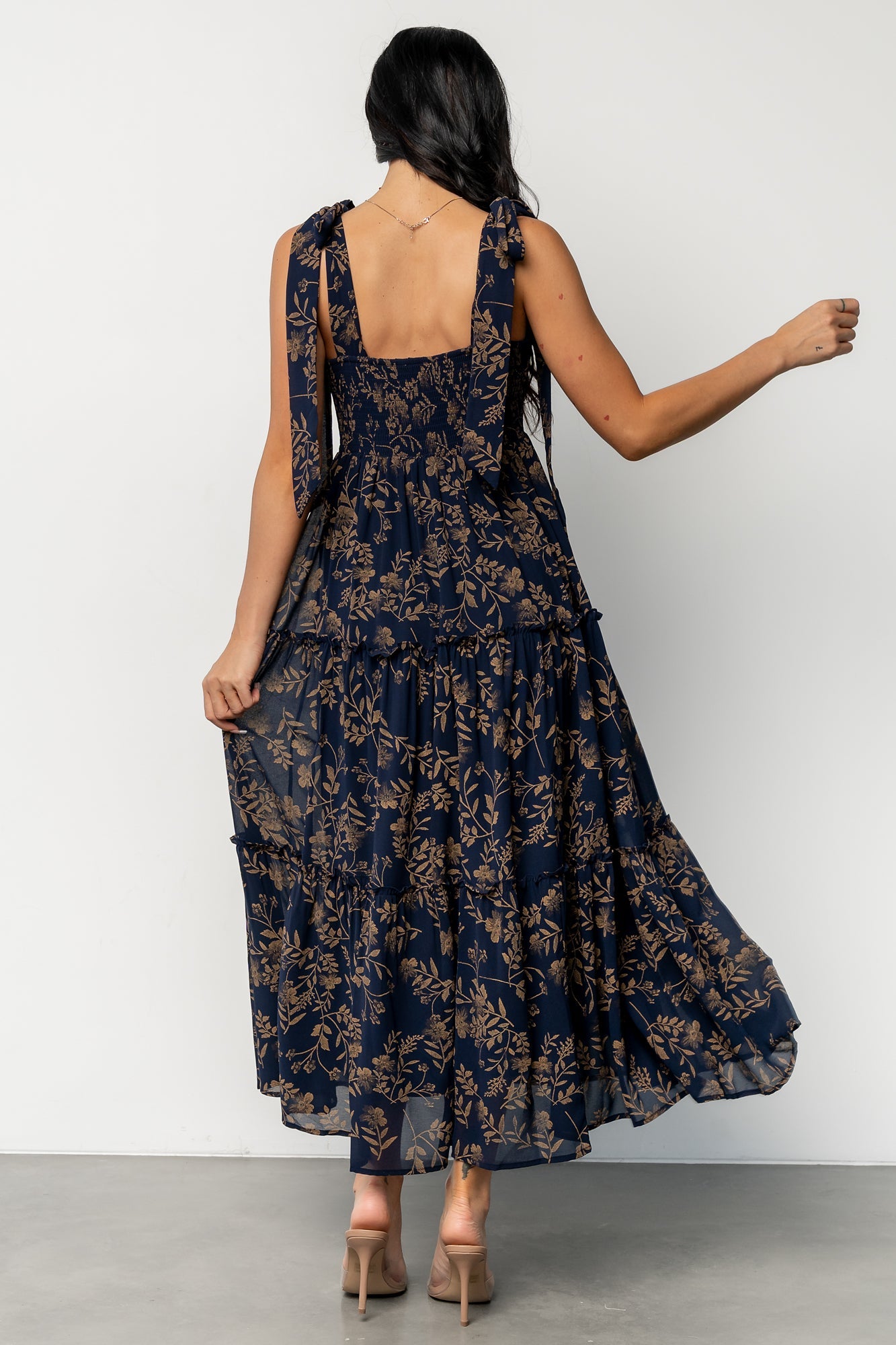 Anita Maxi Dress | Midnight + Gold Floral
