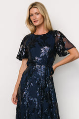 Fabric Swatch - Muse Sequin | Navy