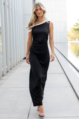 Valena Maxi Dress | Black + Ivory