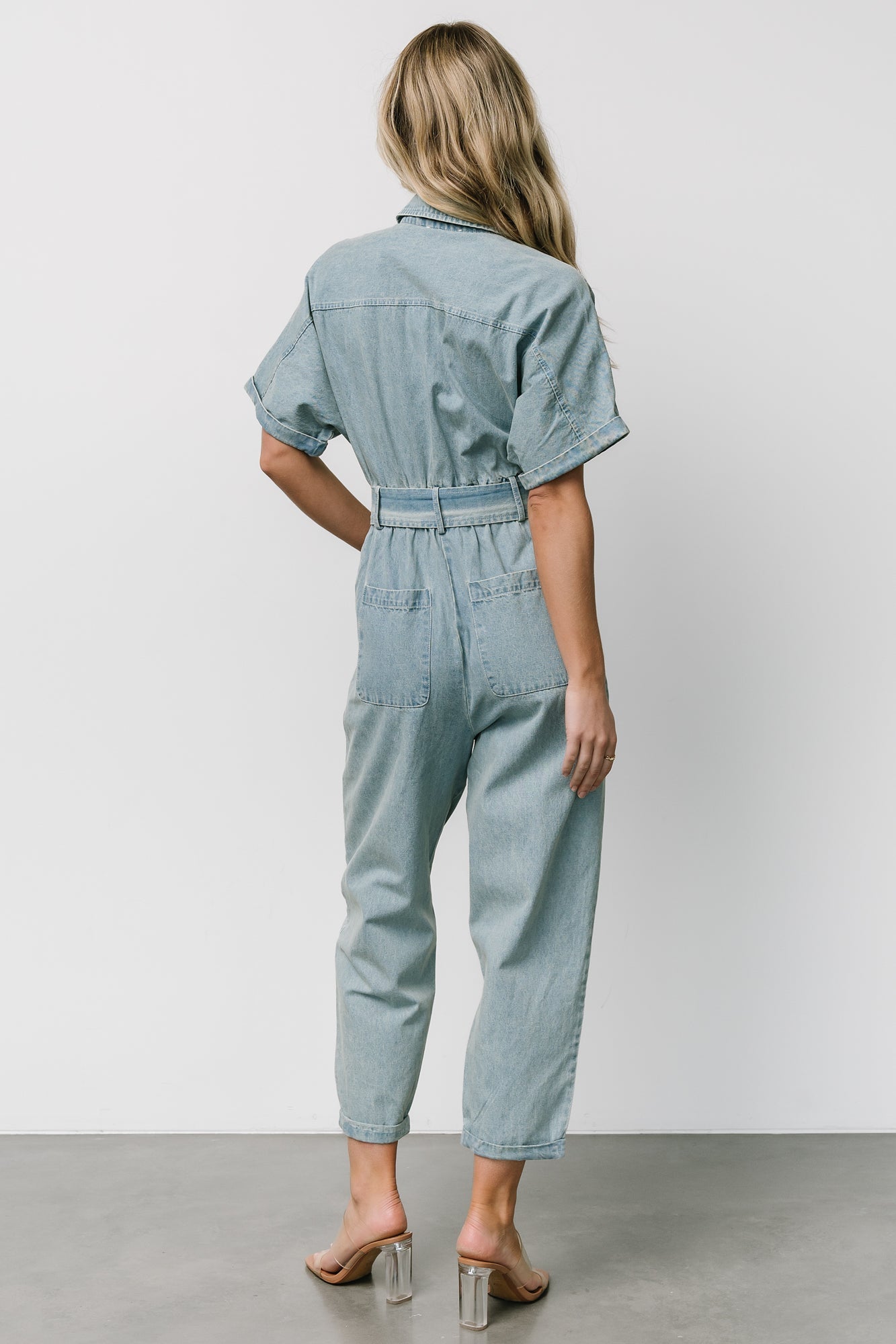 Mateo Button Up Jumpsuit | Denim