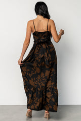 Regan Tank Maxi Dress | Espresso Print