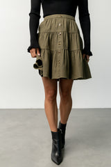 Ebba Short Skirt | Olive