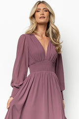 Fabric Swatch - Olivia Chiffon | Vintage Plum