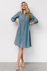 Sari Babydoll Dress | Chambray