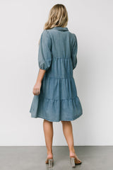 Sari Babydoll Dress | Chambray