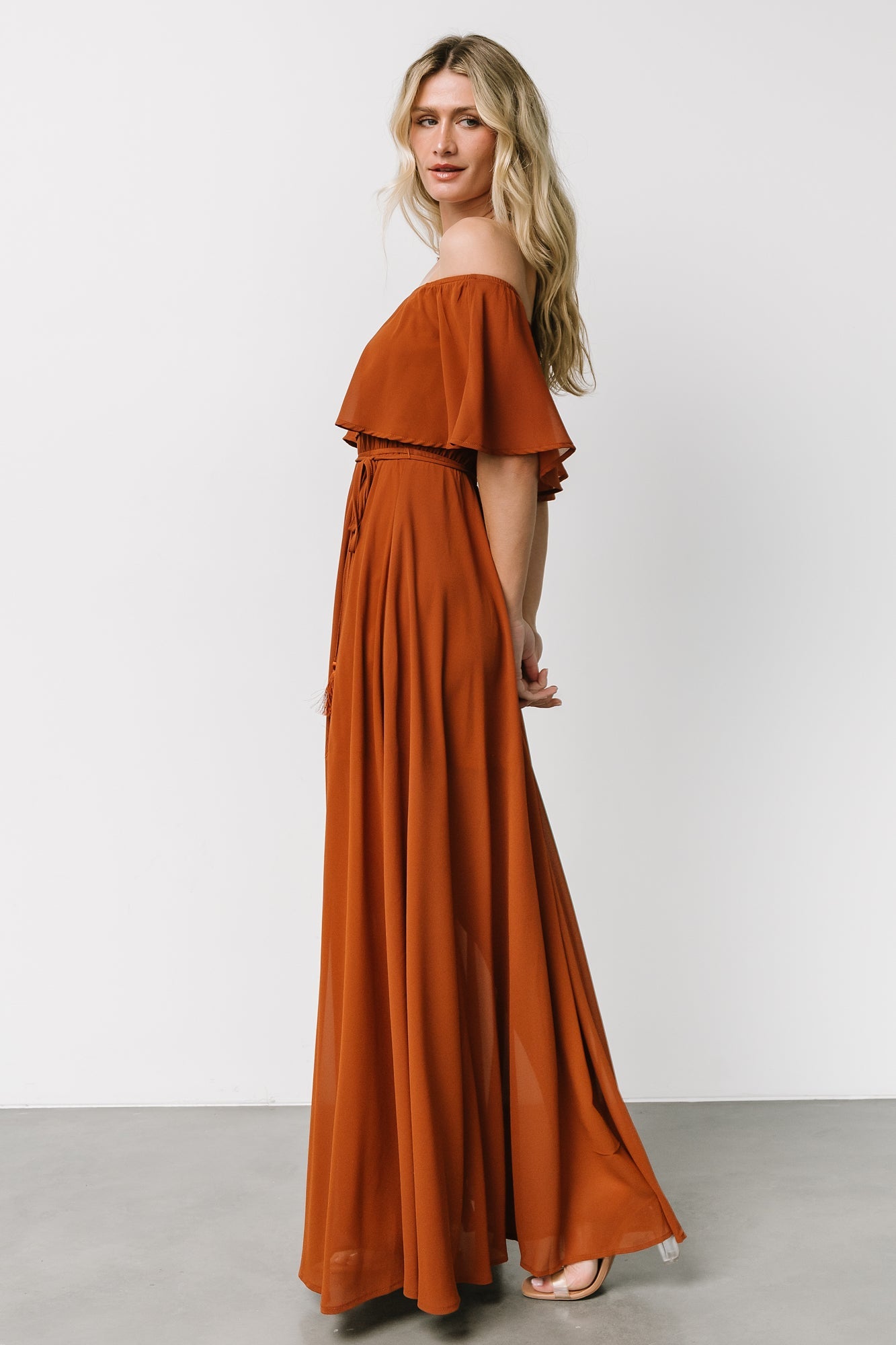 Victoria Off Shoulder Maxi Dress | Spice