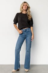 Keira Sweater Top | Dark Brown