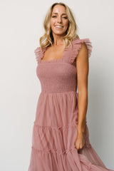 Fabric Swatch - Emma Tulle | Dusty Rose