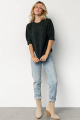 Keira Sweater Top | Dark Green