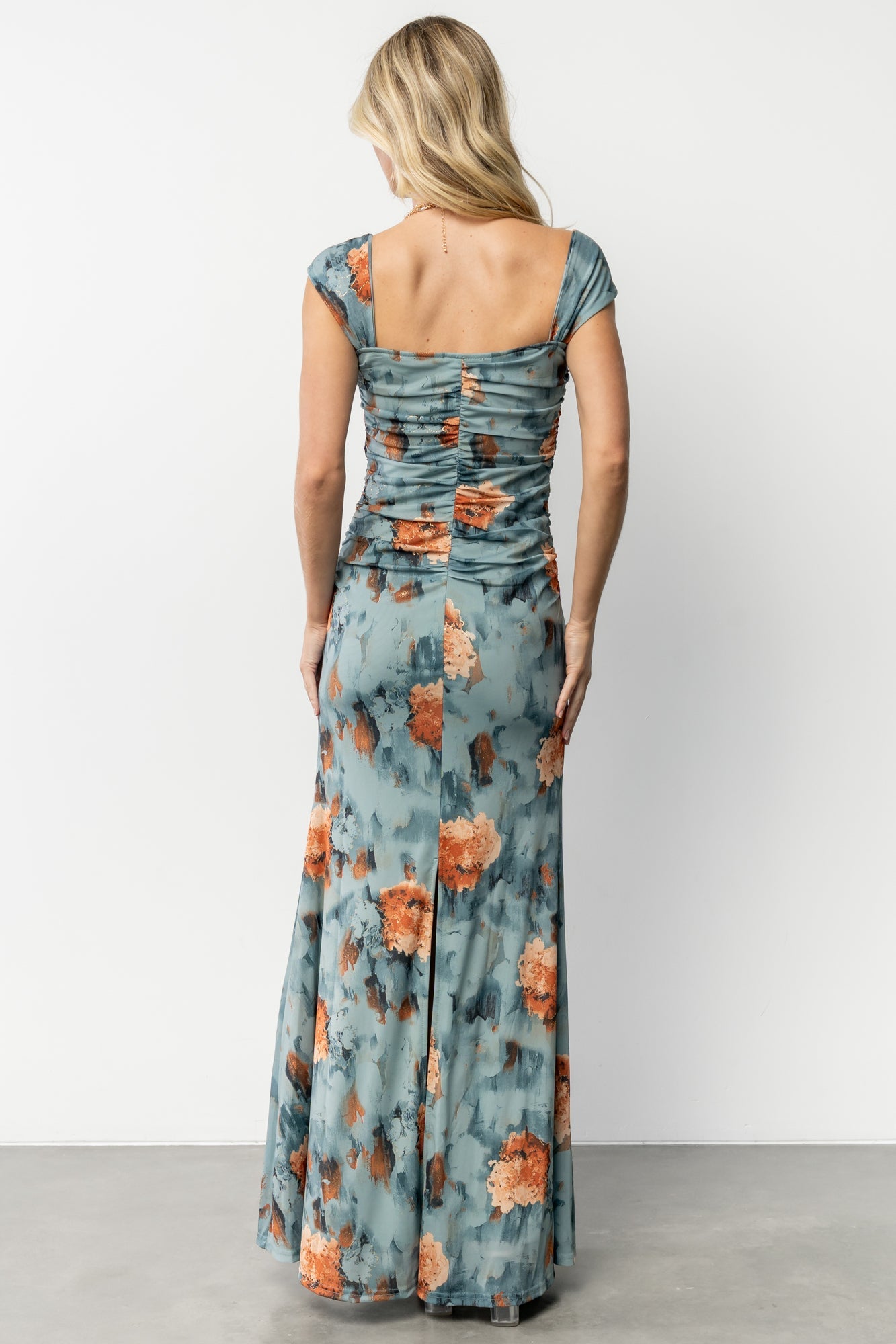 Amelia Tank Maxi Dress | Vintage Teal + Rust