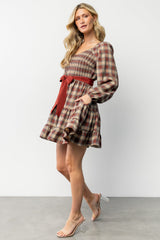 Stina Short Dress | Plaid Multi