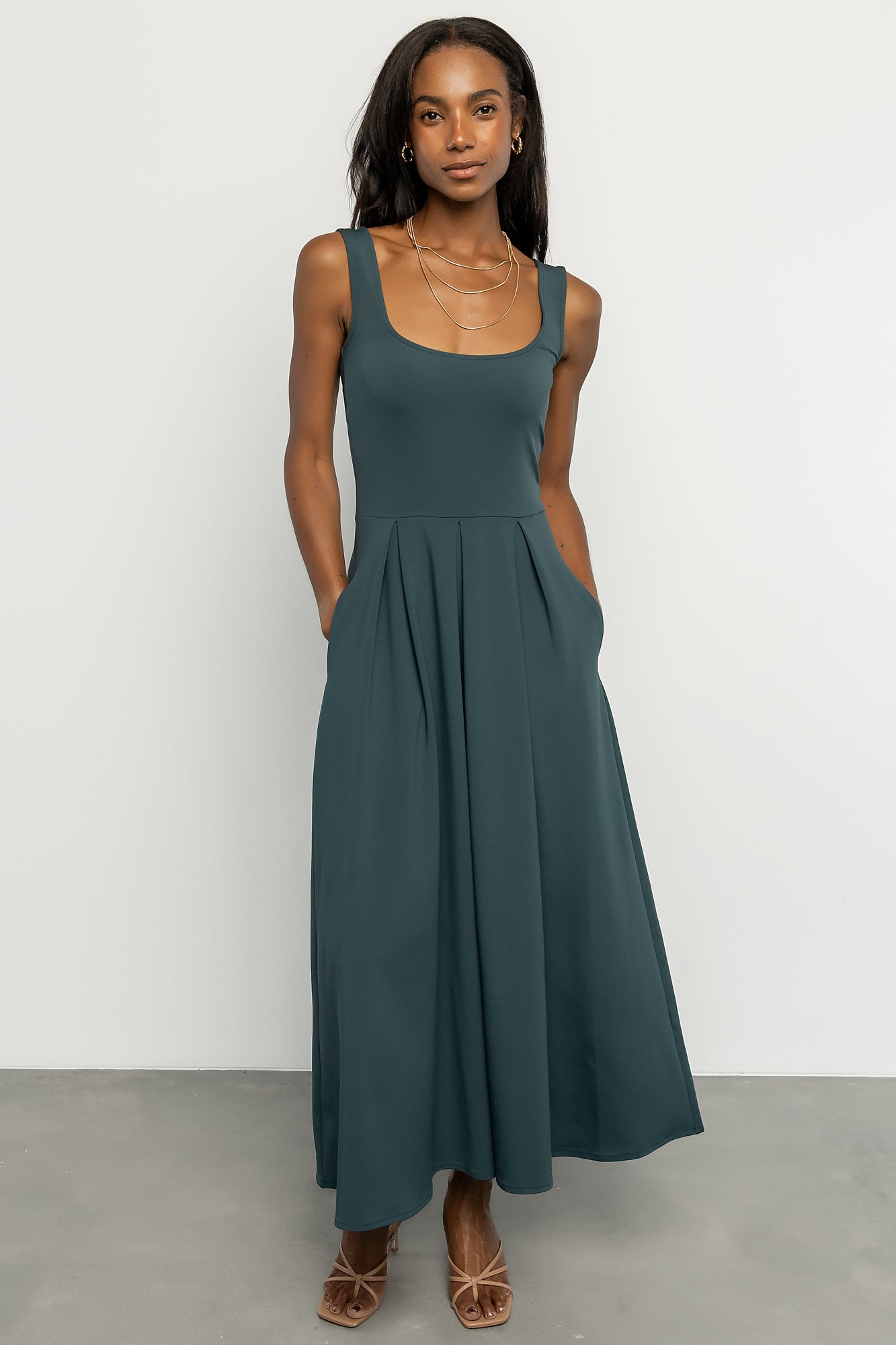 Giavanna Maxi Dress | Dark Green