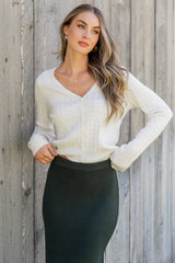 Heidi Pointelle Cardigan | Ivory